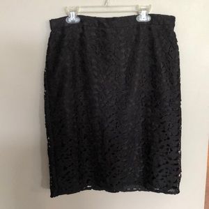 Black pencil skirt